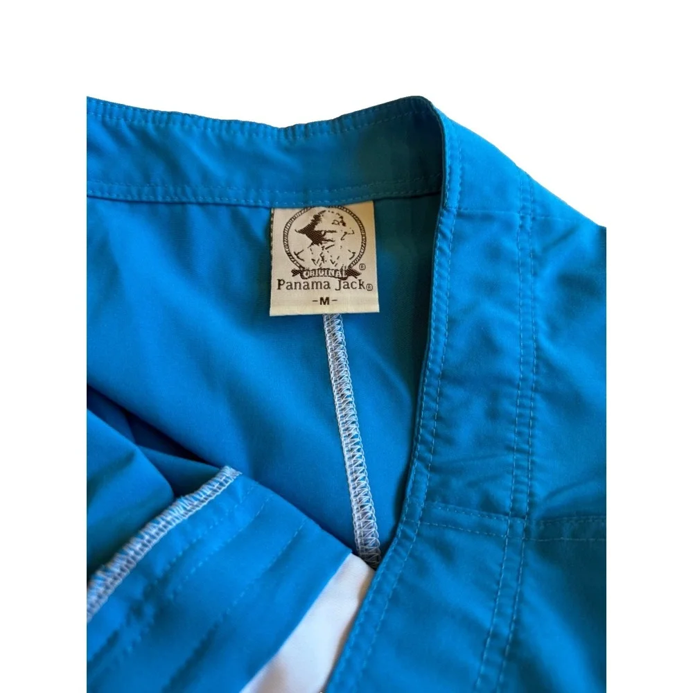 Panama Jack Men's Board Shorts / Bathing Trunks; Turquoise; Stretch; Size Medium
